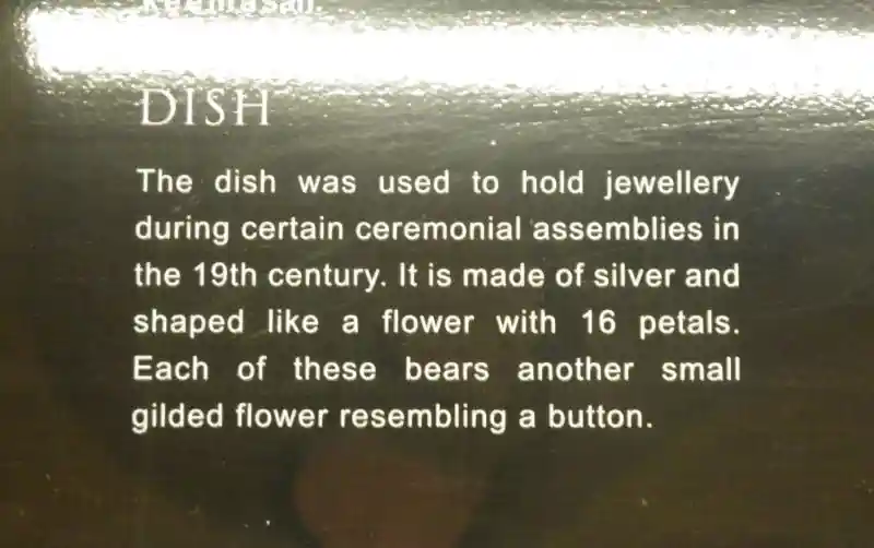 Solar dish used to hold jewelry, National Museum of Malaysia